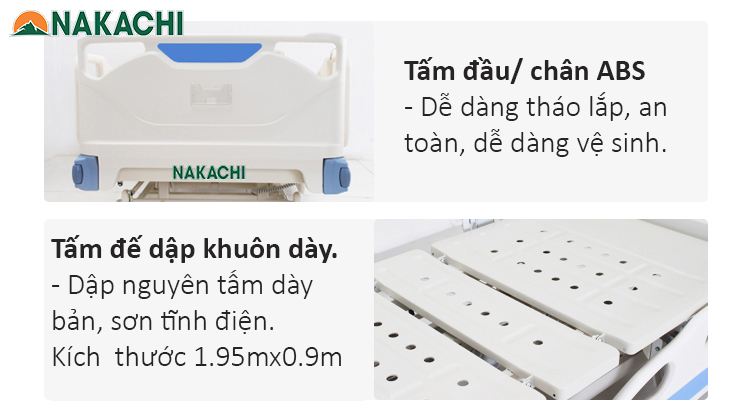 tấm đầu giường và đế giường nakachi A15